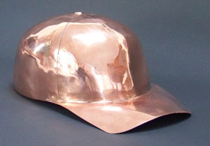 Copper baseball cap