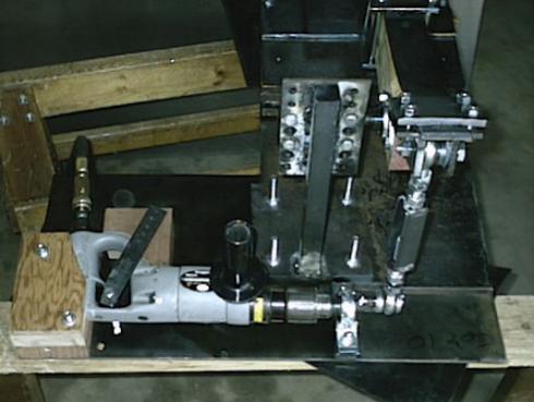 Back view of helve hammer