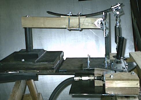 Helve hammer rubber anvil