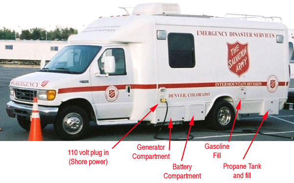 Command vehicle labeled