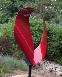 Large mobius painted red